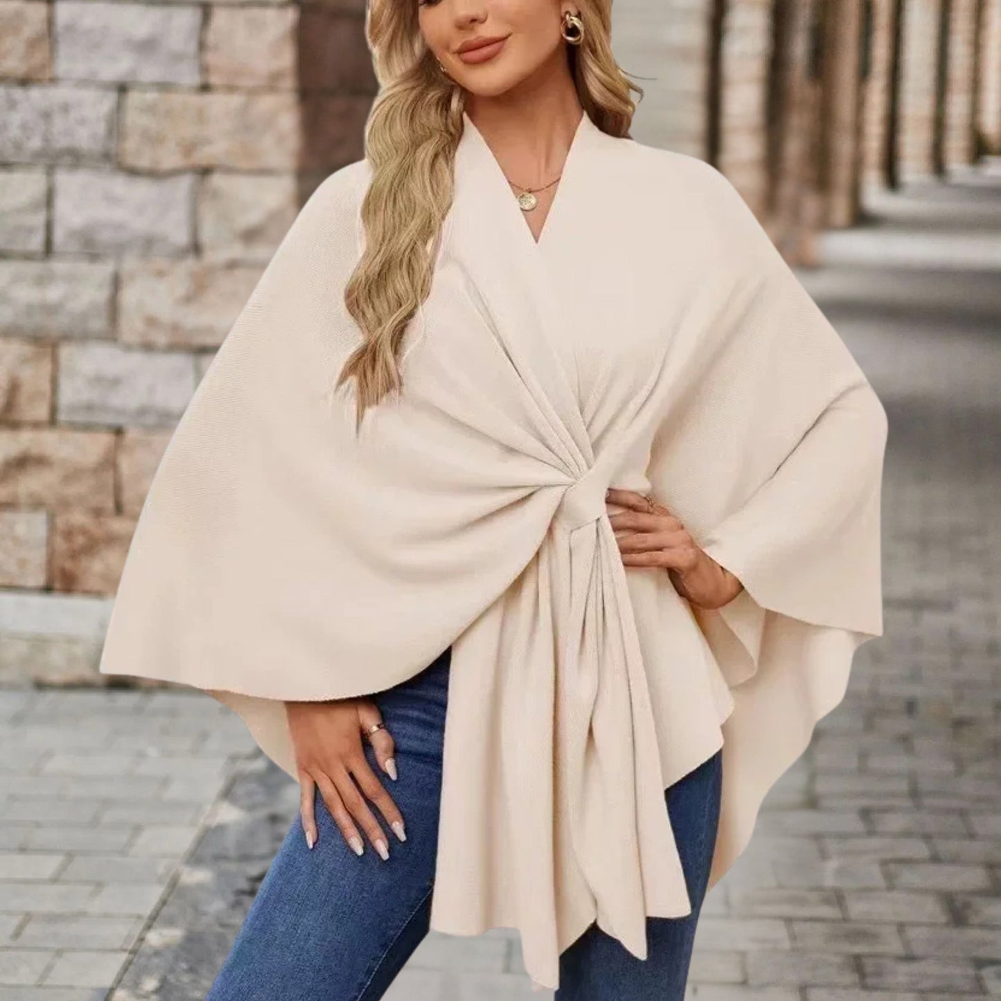 Silei | Elegancki Sweter Poncho