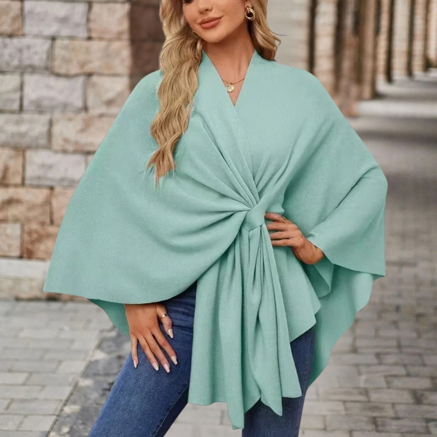 Silei | Elegancki Sweter Poncho