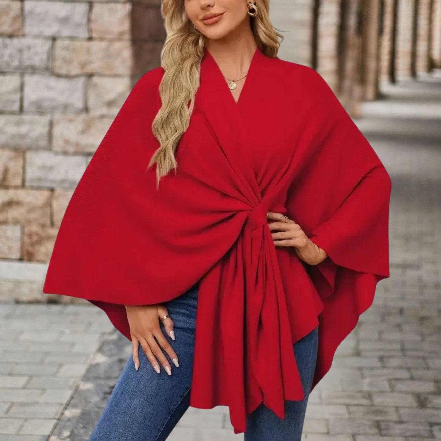 Silei | Elegancki Sweter Poncho