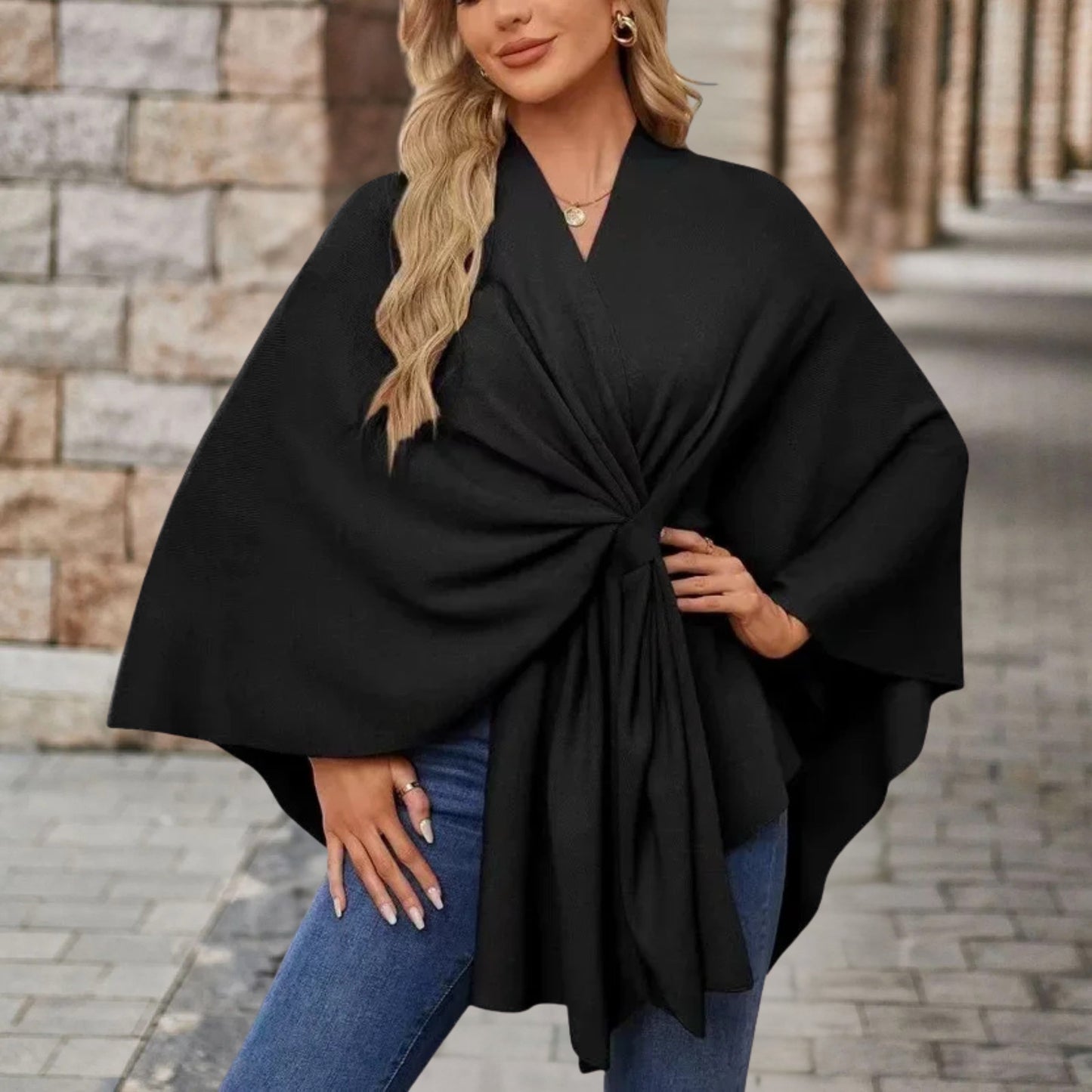 Silei | Elegancki Sweter Poncho