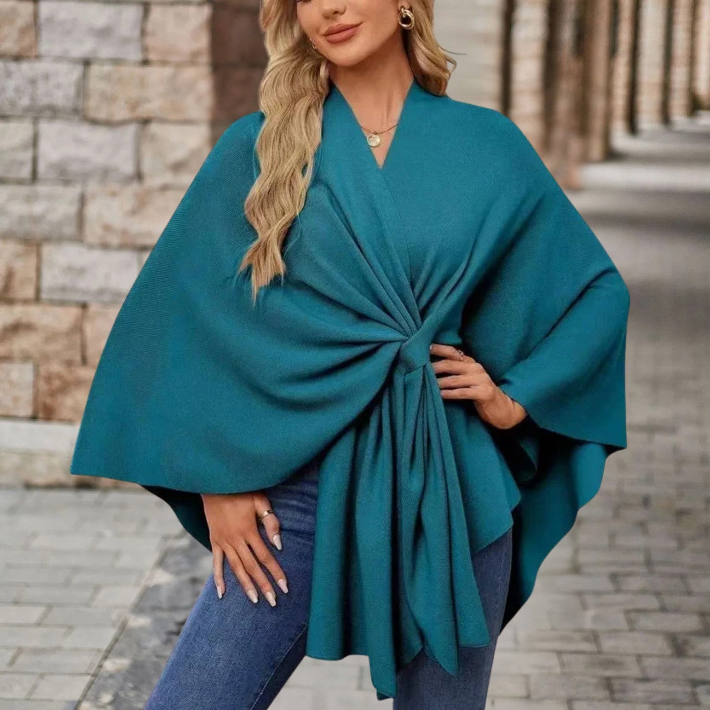 Silei | Elegancki Sweter Poncho
