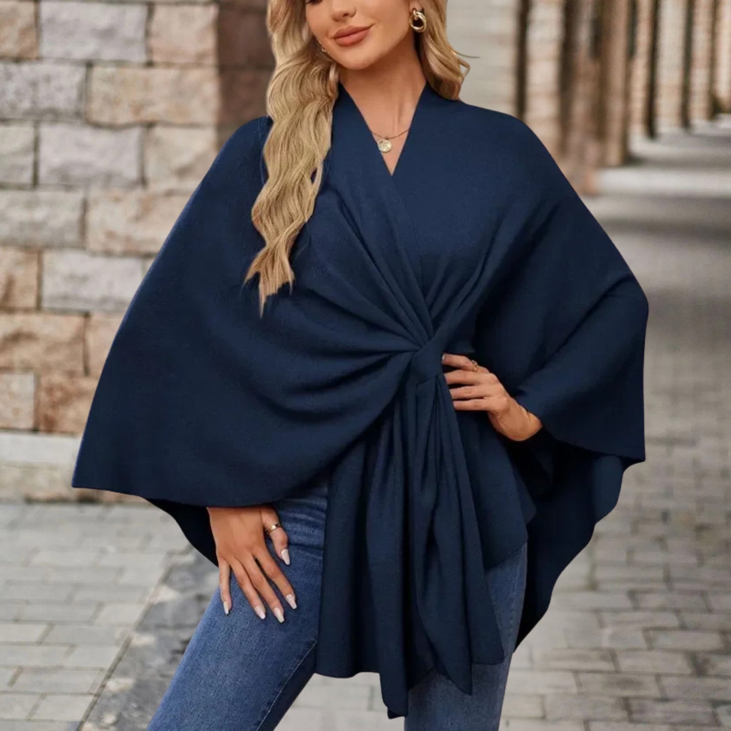 Silei | Elegancki Sweter Poncho